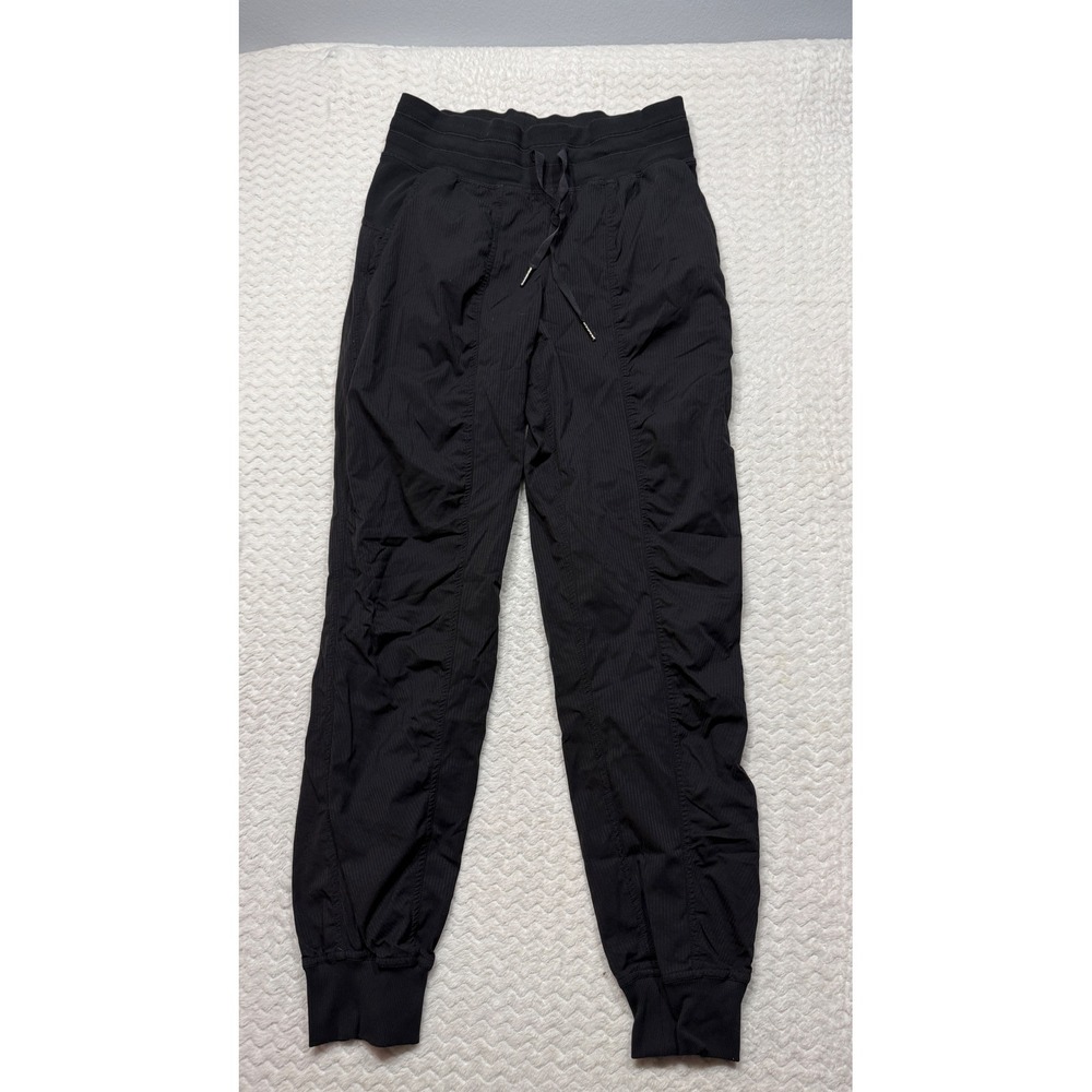 Lululemon dance Studio Jogger Black Ruched Tapered Pant LW5ENMS 6